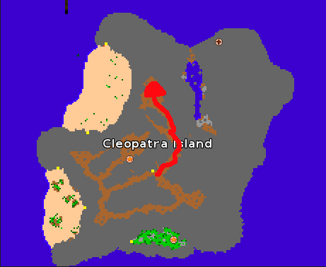 mapa cleopatra quest